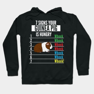 7 Signs Your Guinea pig is Hungry Funny guinea pet Wheek Hoodie